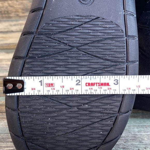 Clarks Cloudsteppers Womens Black Ankle Booties Size 5.5M Faux Fur Trim Pull On - Picture 9 of 12